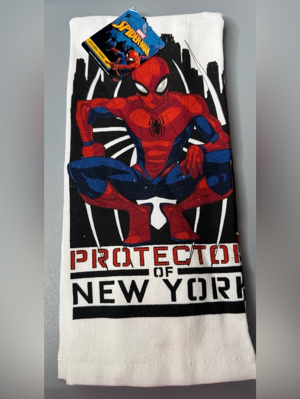 Marvel Spider-Man Kitchen Towel protector of New York superhero avengers Disney